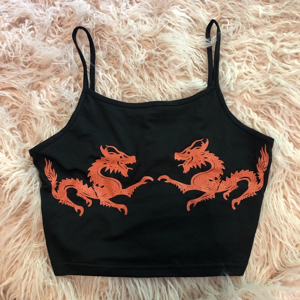 dragon cropped tank